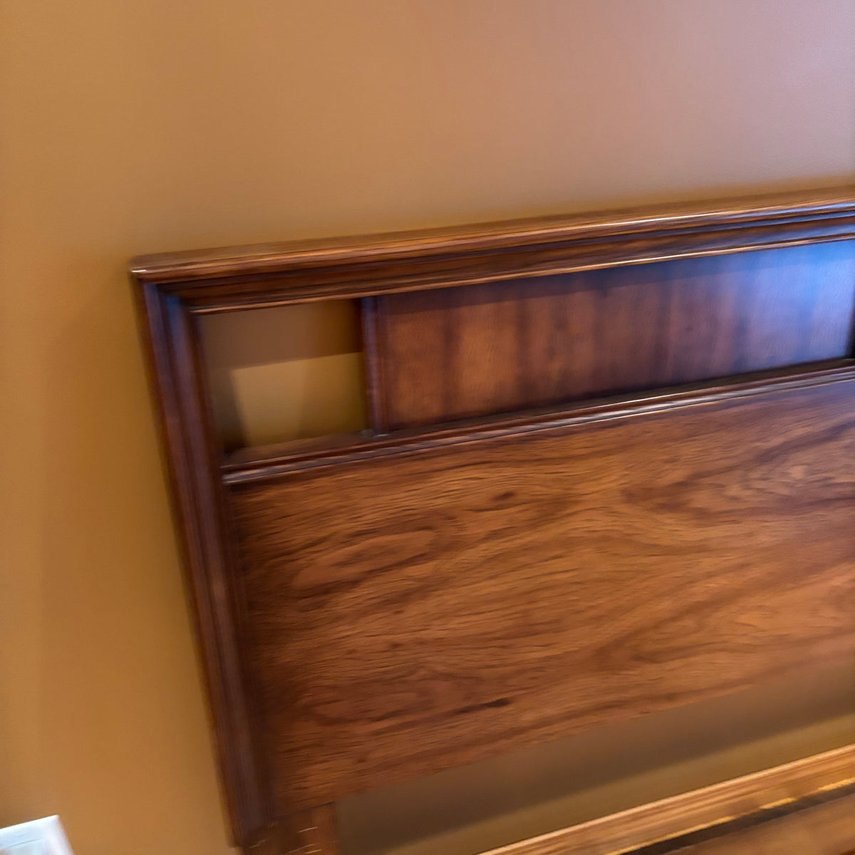 R116 Solid wood vintage double headboard