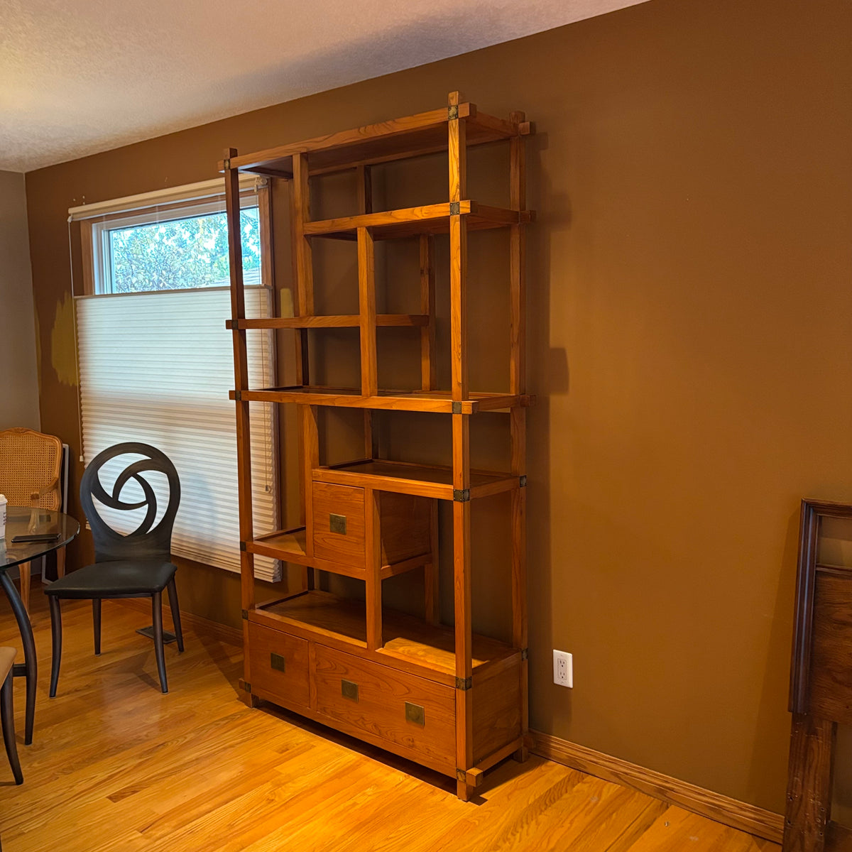 R115A Reclaimed elm Samurai bookcase