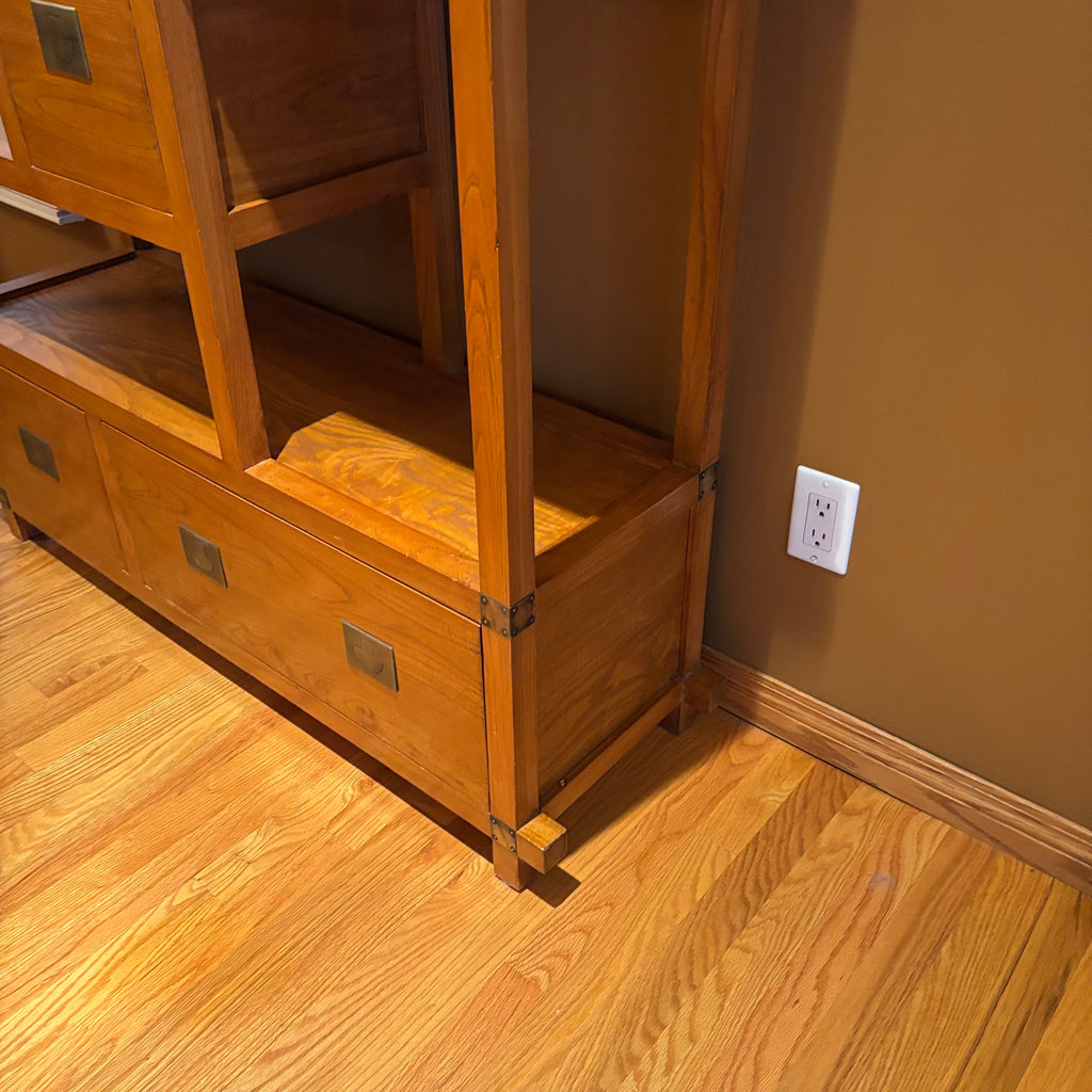 R115A Reclaimed elm Samurai bookcase