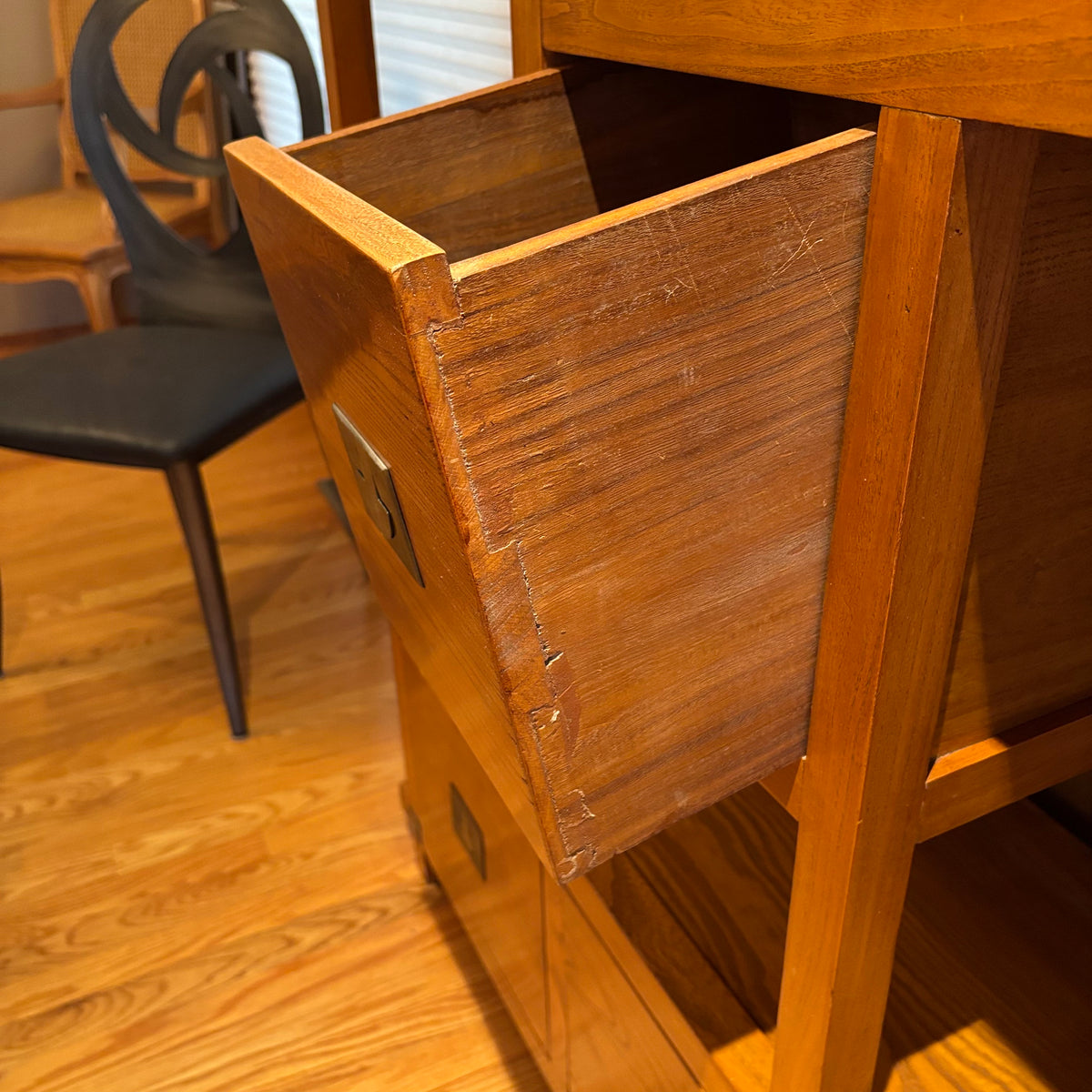 R115A Reclaimed elm Samurai bookcase