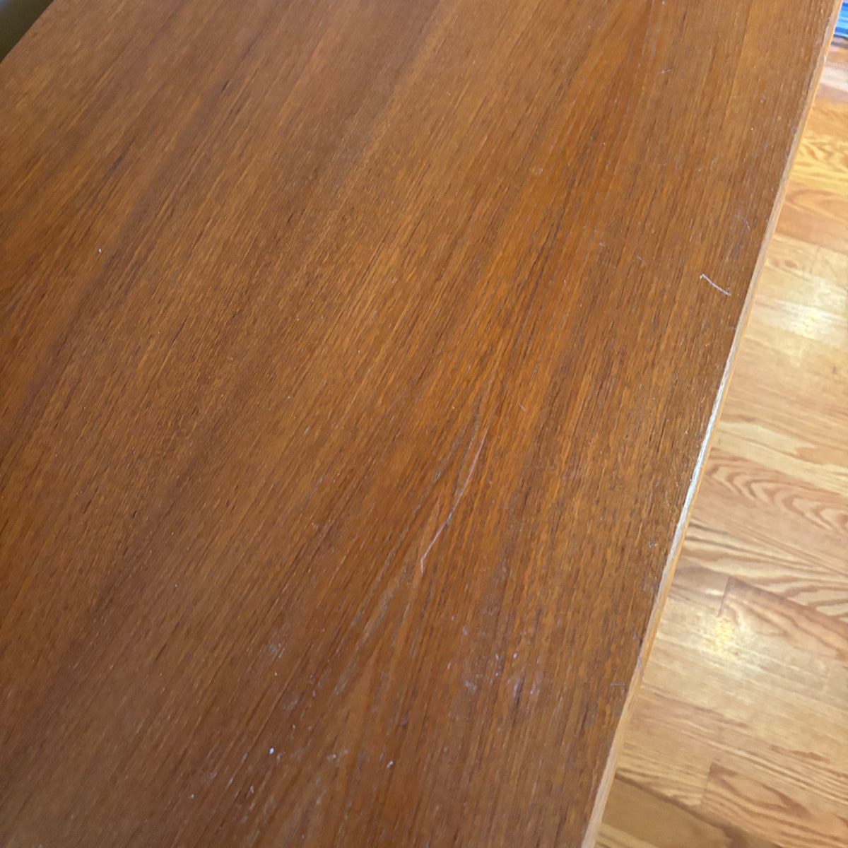 R119A Mid century 3 drawer teak console table