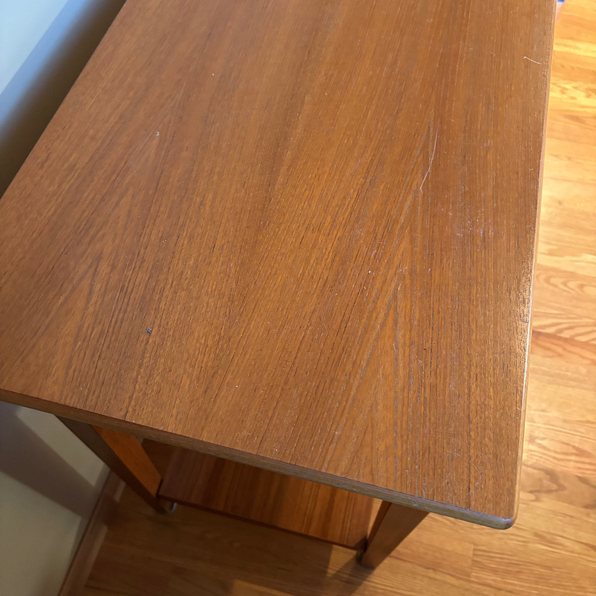 R119A Mid century 3 drawer teak console table