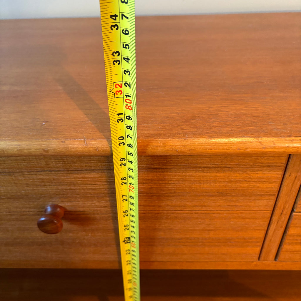 R119A Mid century 3 drawer teak console table