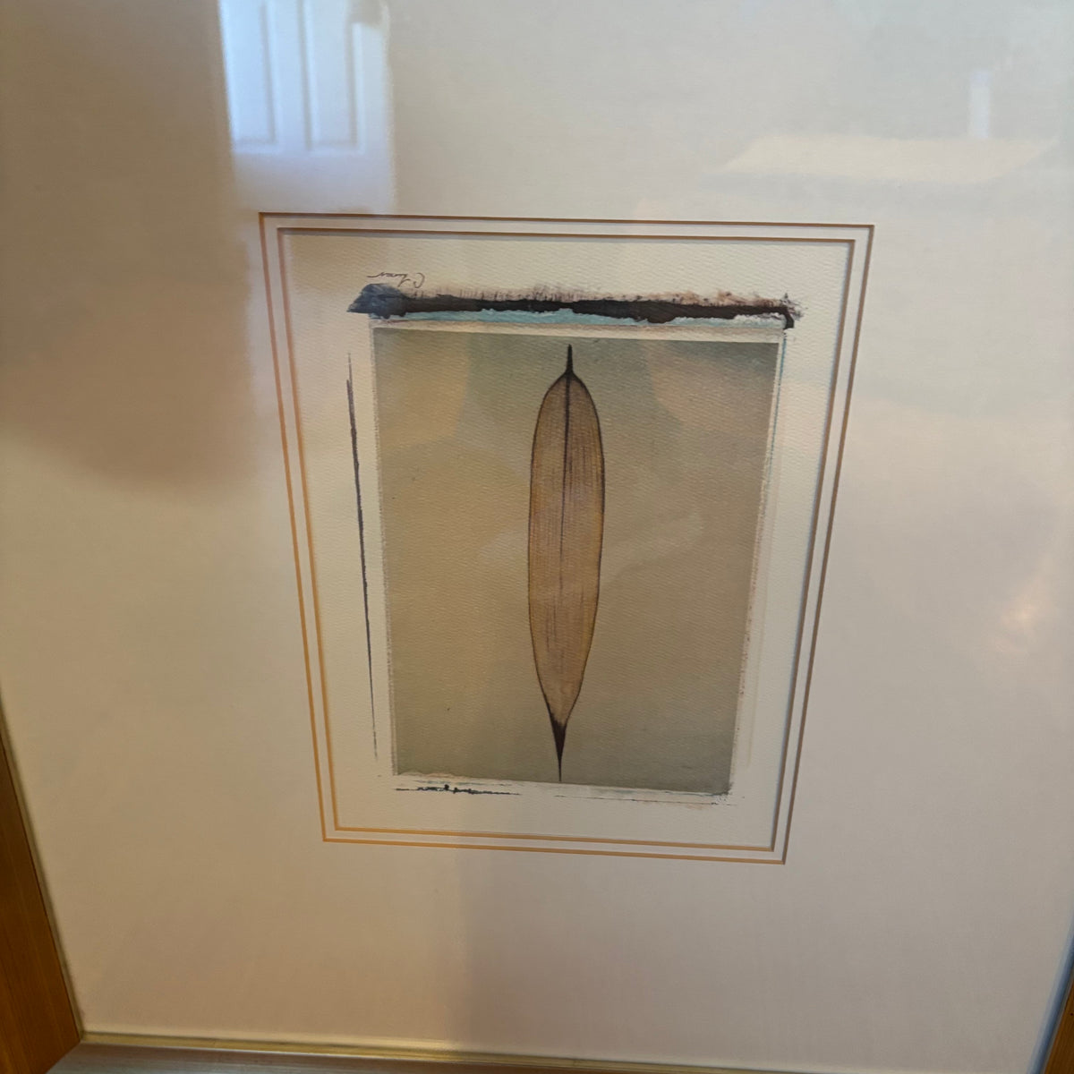 R120 Set of 2 framed leaf prints