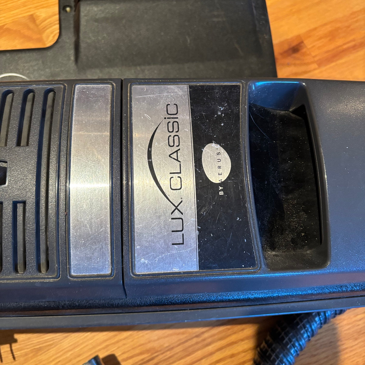 R123 Aerus Lux Classic canister vacuum with attachments