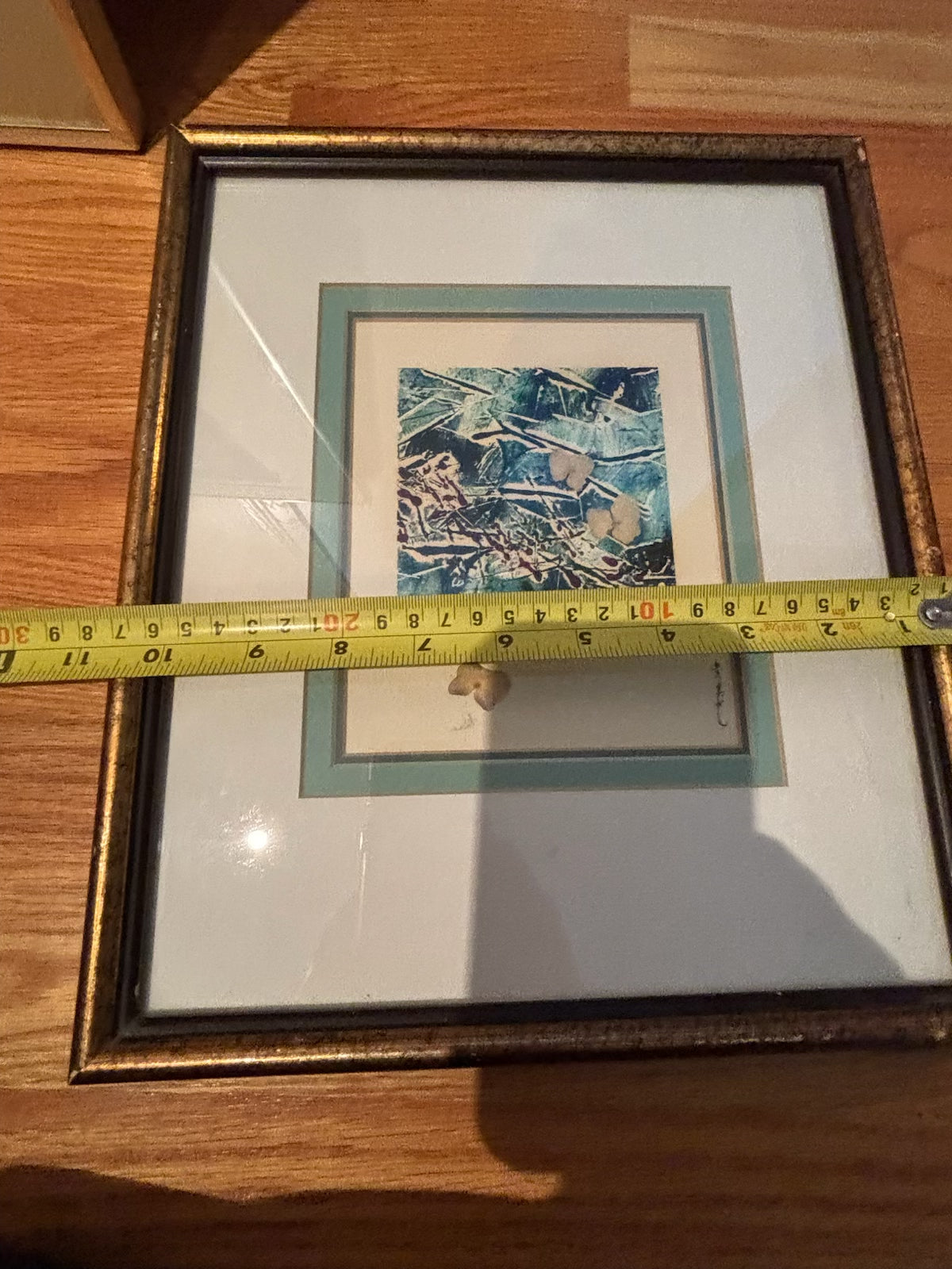 R210 Set of 2 vintage framed abstract prints