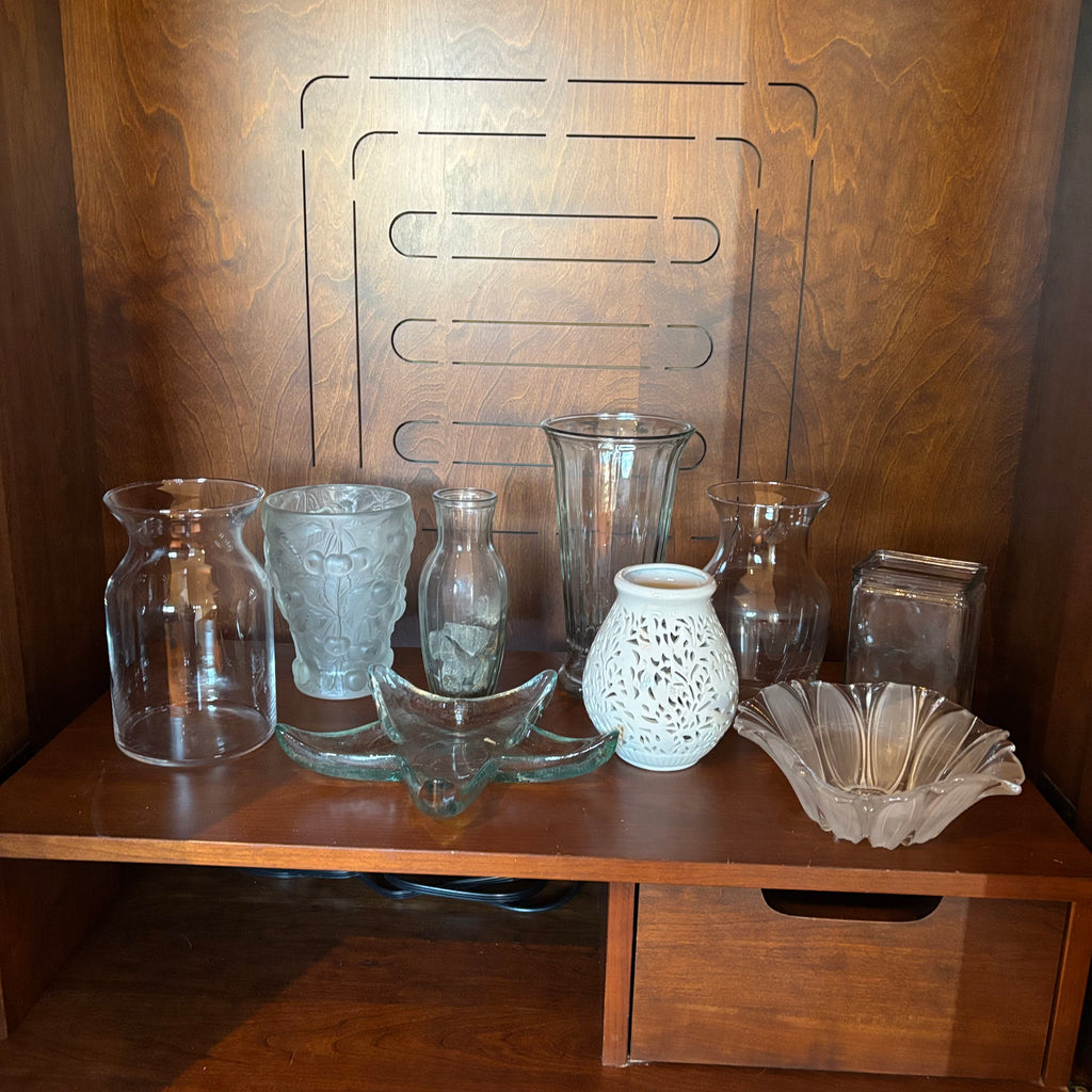 R128 Glass and more Grouping (vases and more)