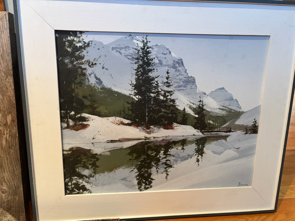 R211 Set of 3 framed landscape artworks
