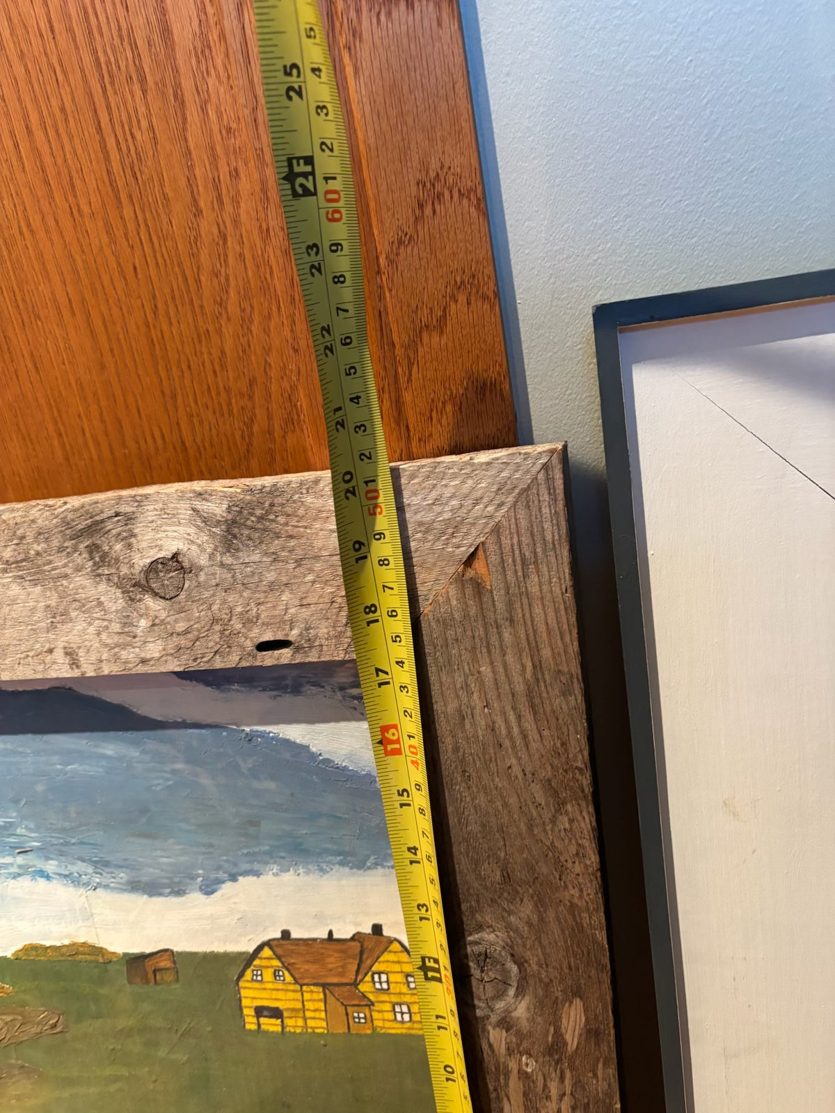 R211 Set of 3 framed landscape artworks