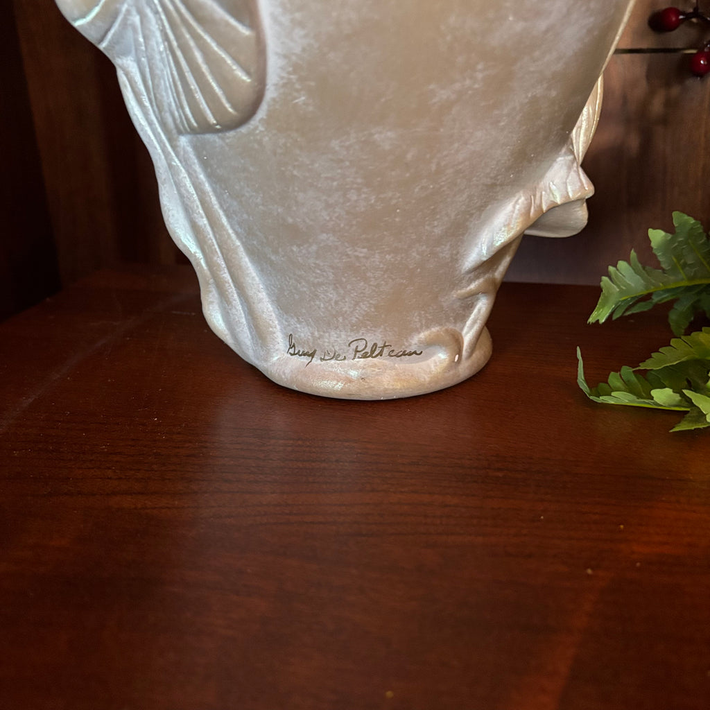 R129 Artificial Flowers and Bowring ceramic vase Grouping