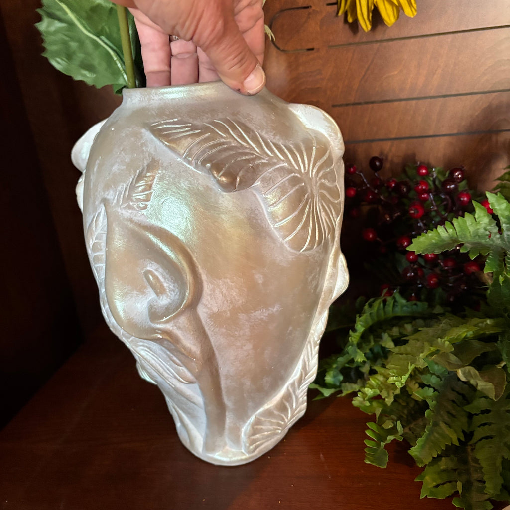 R129 Artificial Flowers and Bowring ceramic vase Grouping