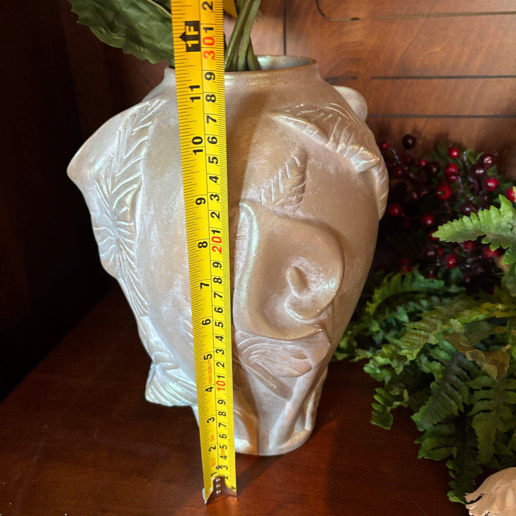 R129 Artificial Flowers and Bowring ceramic vase Grouping
