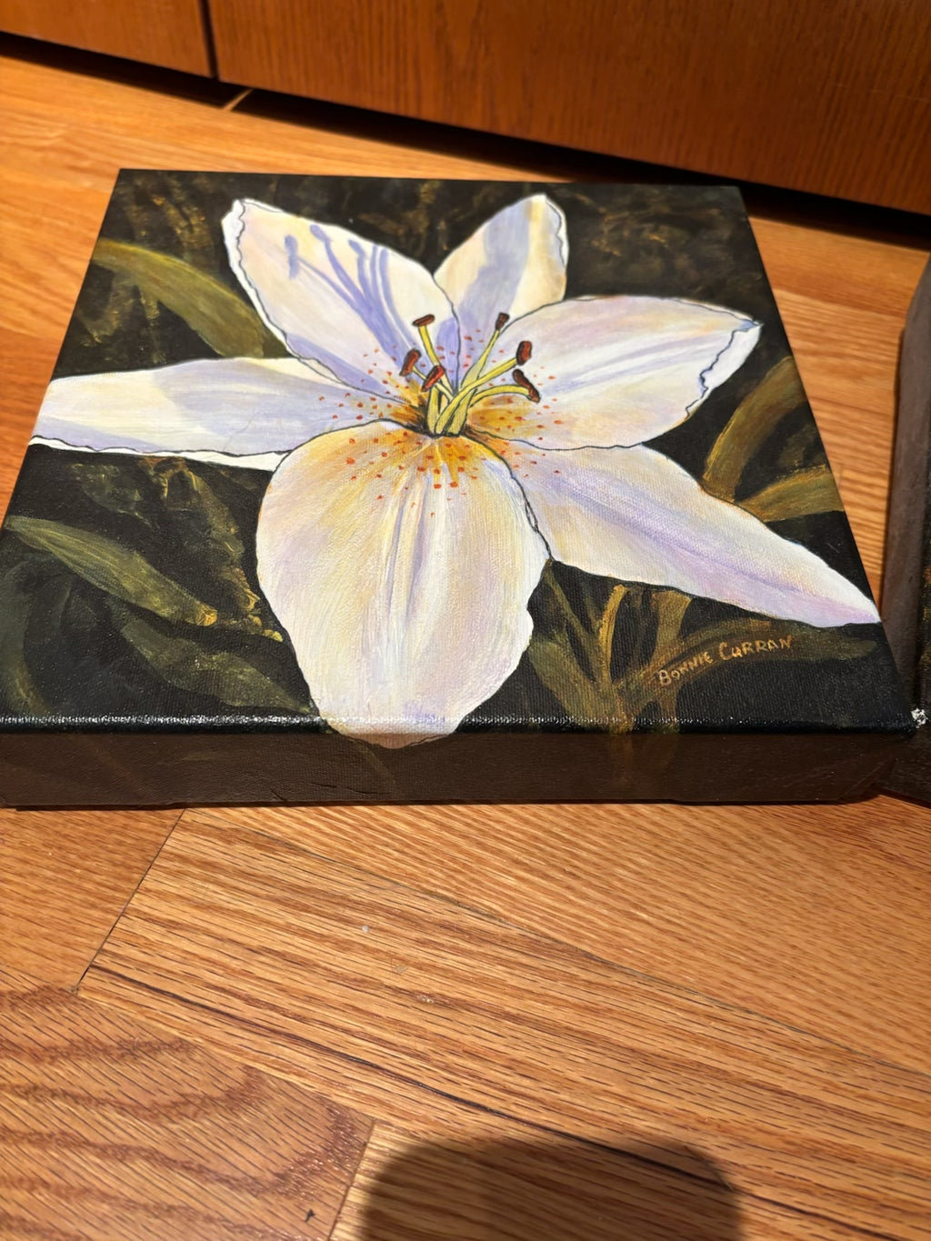 R212 Set of 3 floral plaques (daisy and lily)