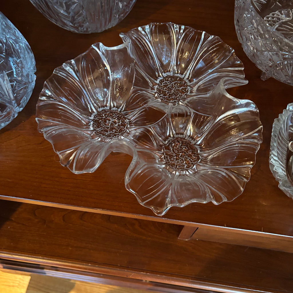 R130 Vintage Crystal and glass Grouping (bowls and more)