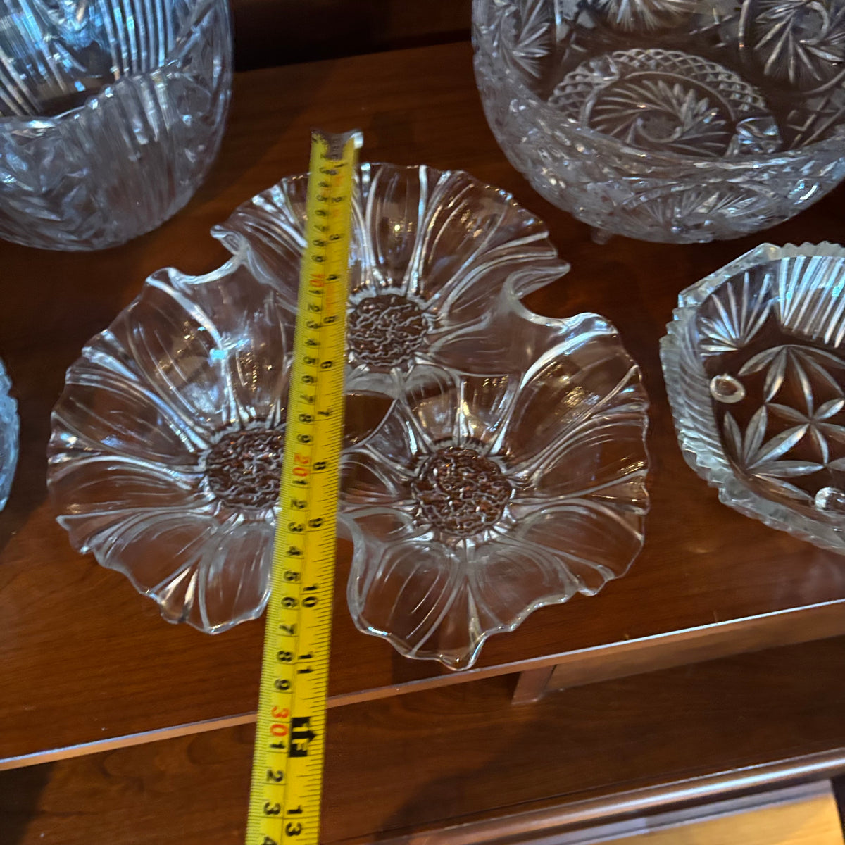R130 Vintage Crystal and glass Grouping (bowls and more)
