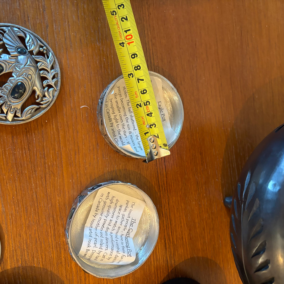 R138 Home Decor Grouping (pewter boxes and more)