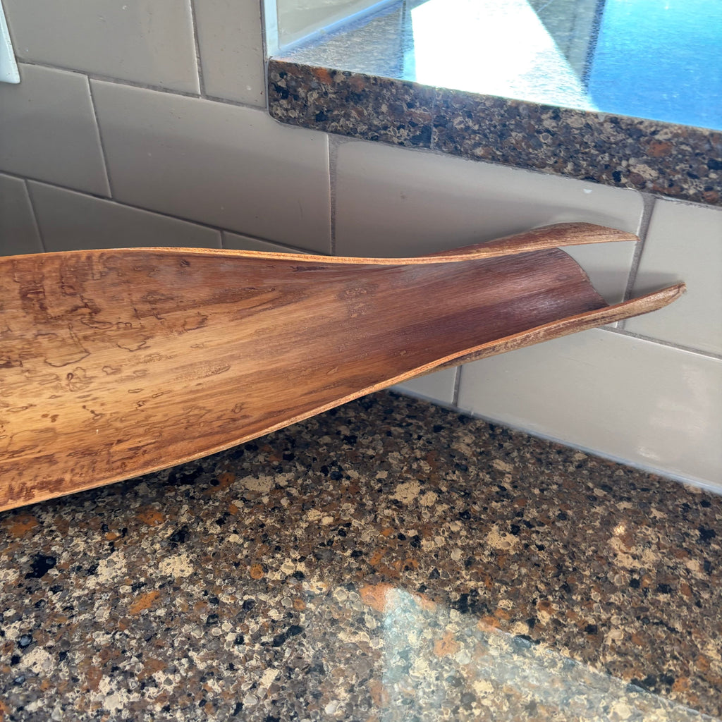 R142 Home Decor Grouping (long wooden bowl and more)