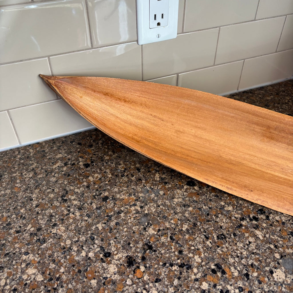 R142 Home Decor Grouping (long wooden bowl and more)