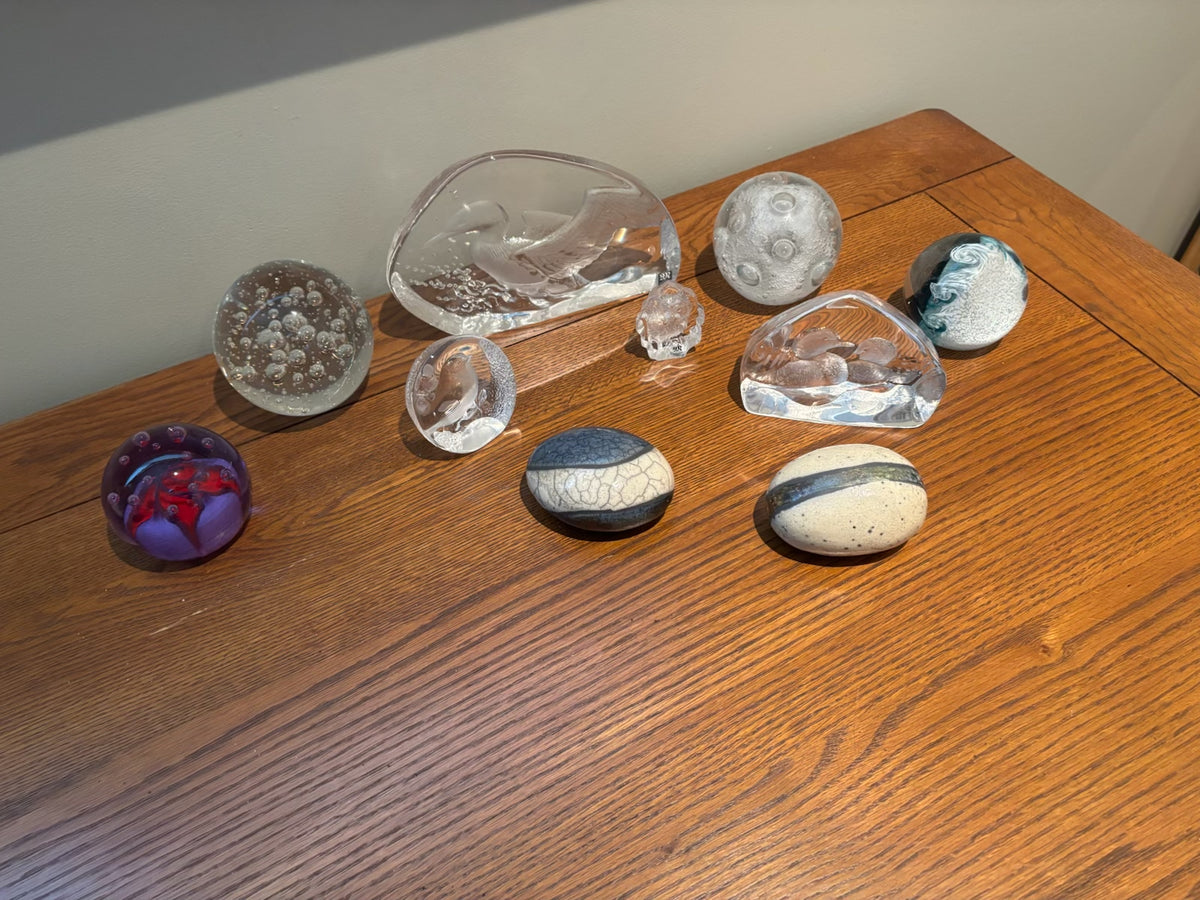 R220 Glass Paperweights and more Grouping