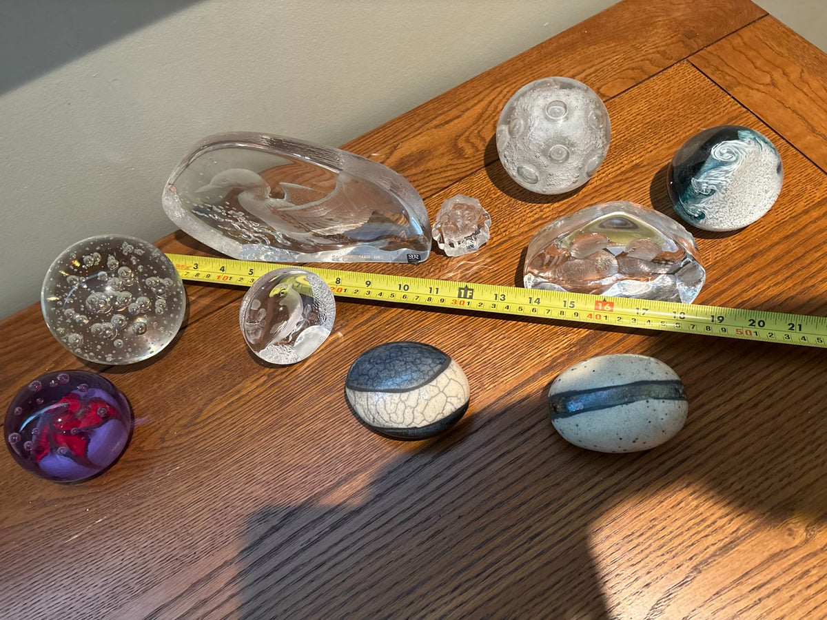 R220 Glass Paperweights and more Grouping