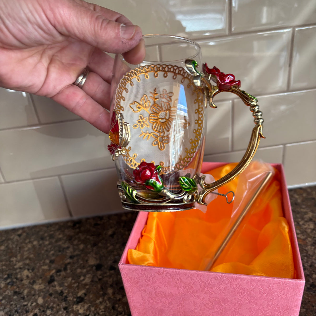 R147 Glass Ornament Grouping