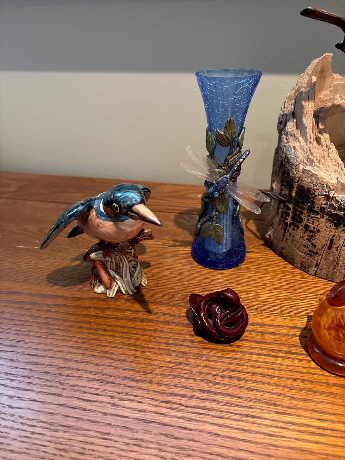 R221 Bird Figurines and More Grouping (glass birds and more)