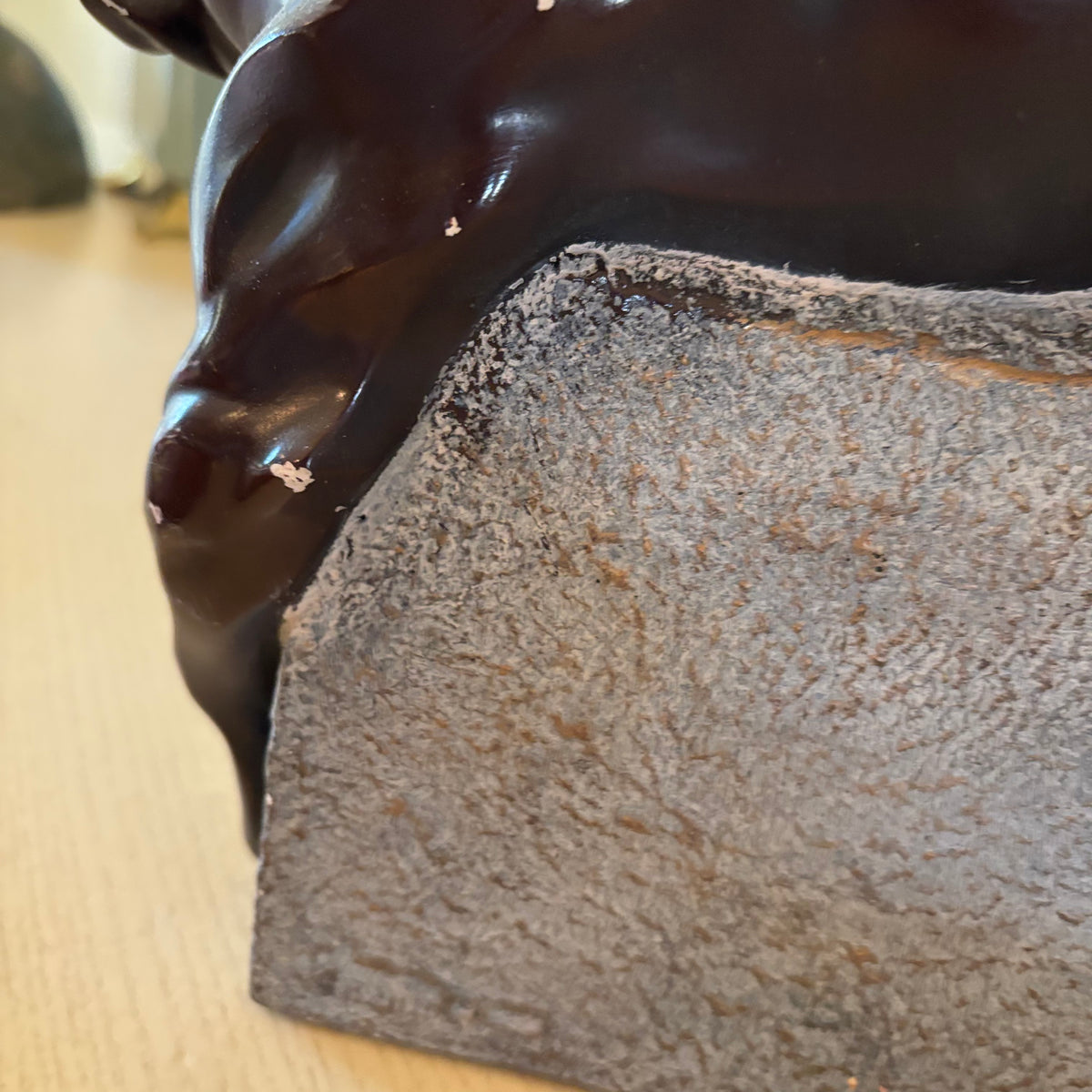 R151 Austin Productions, Alexander Danel Panther sculpture(small chips)