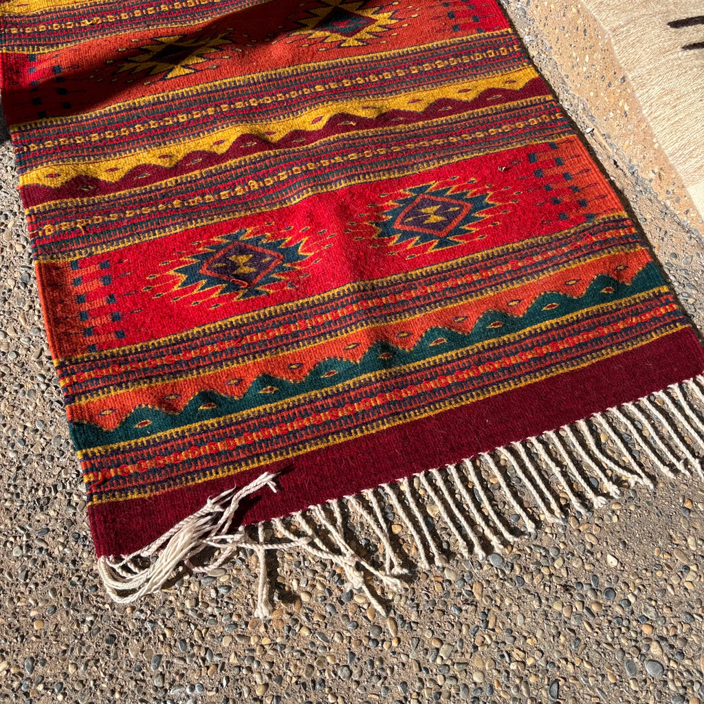 R154 2 Vintage Wool Area Rugs