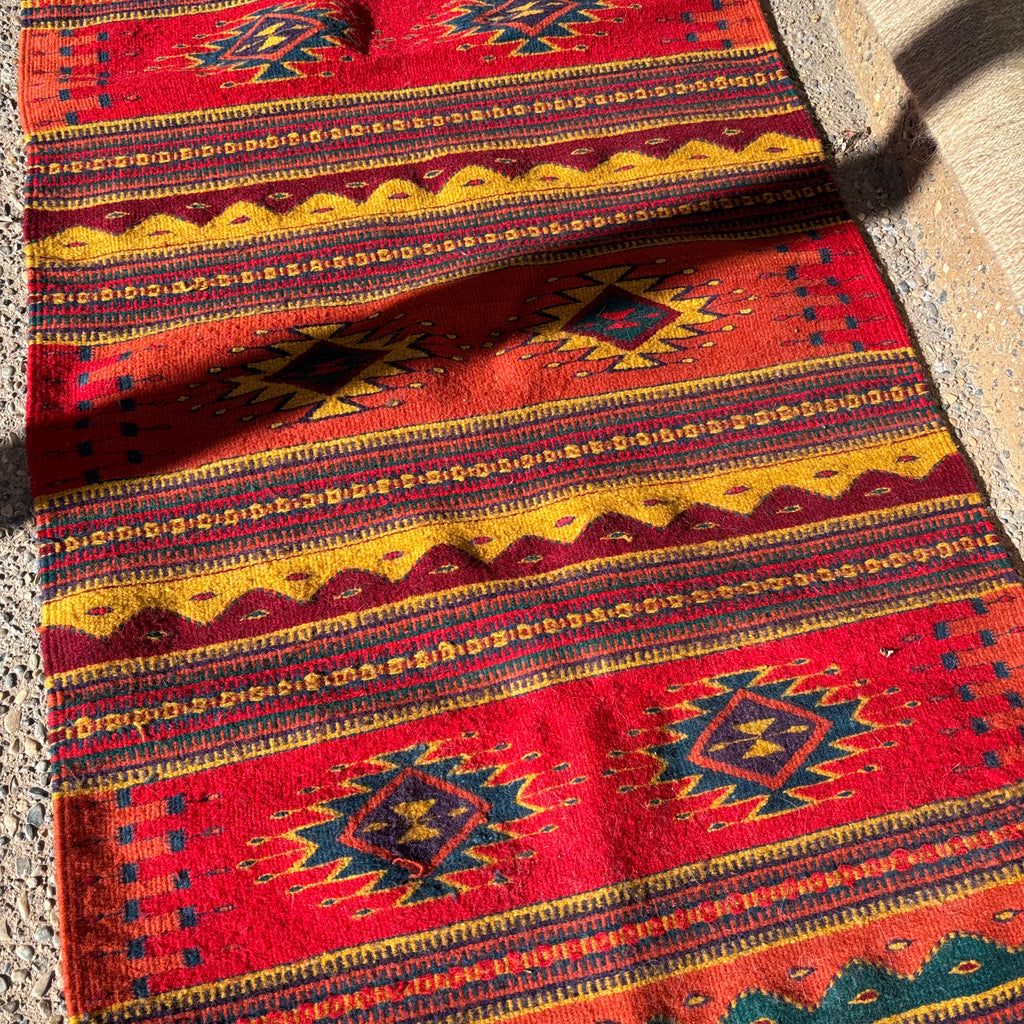 R154 2 Vintage Wool Area Rugs