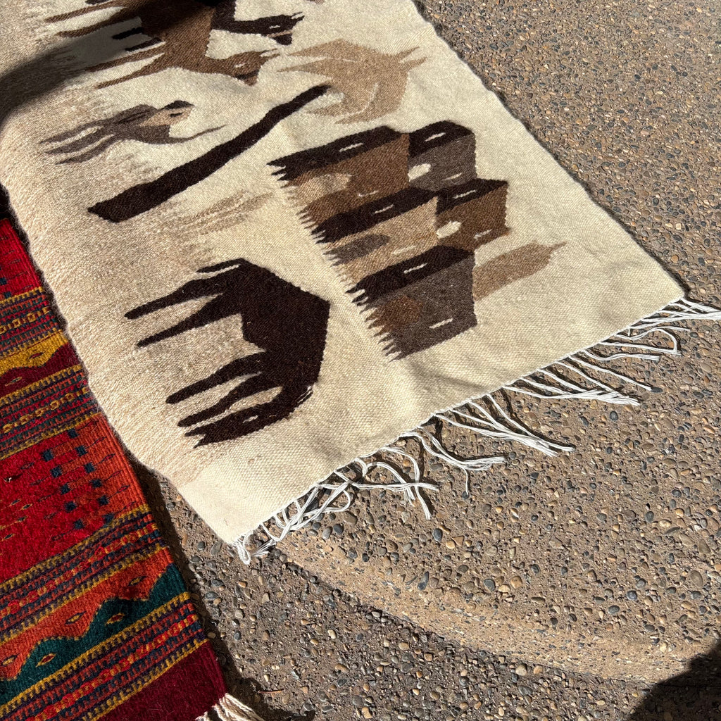 R154 2 Vintage Wool Area Rugs