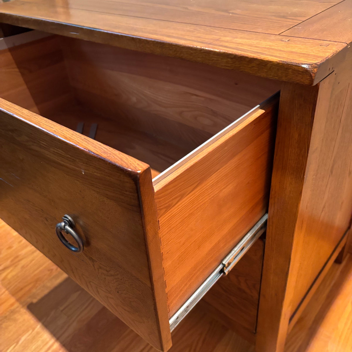 R158 Solid Wood two drawer file cabinet (34" x 32" 21")