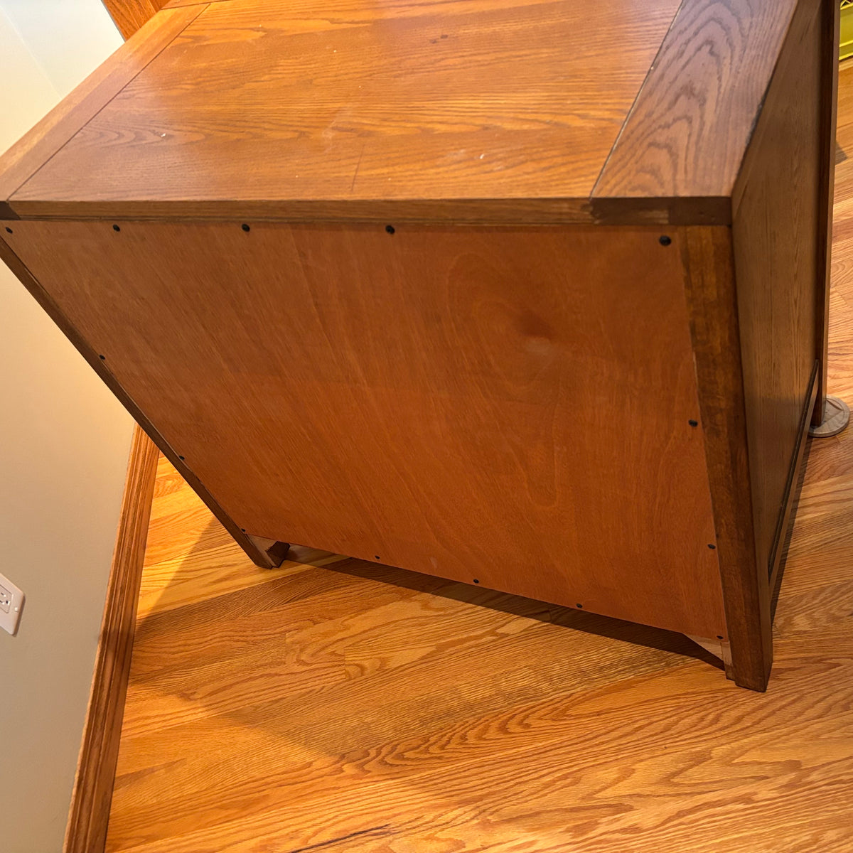 R158 Solid Wood two drawer file cabinet (34" x 32" 21")