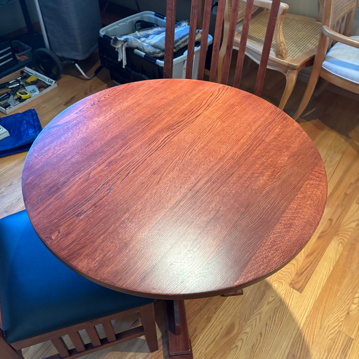 R159A Wooden dinette style table with two chairs