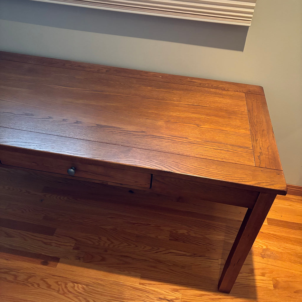 R161 Solid Wood writing desk with single drawer (60" x 30" x 30")