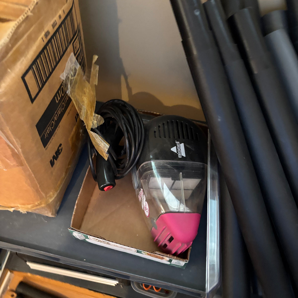 R162 Home Grouping (plastic shelving, black glass tiles and more) ***stereo pictured behind trolley NOT included