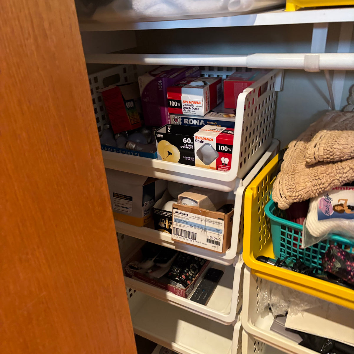 R175 Closet Contents Grouping (stacking bins, linens and sooooo much more)
