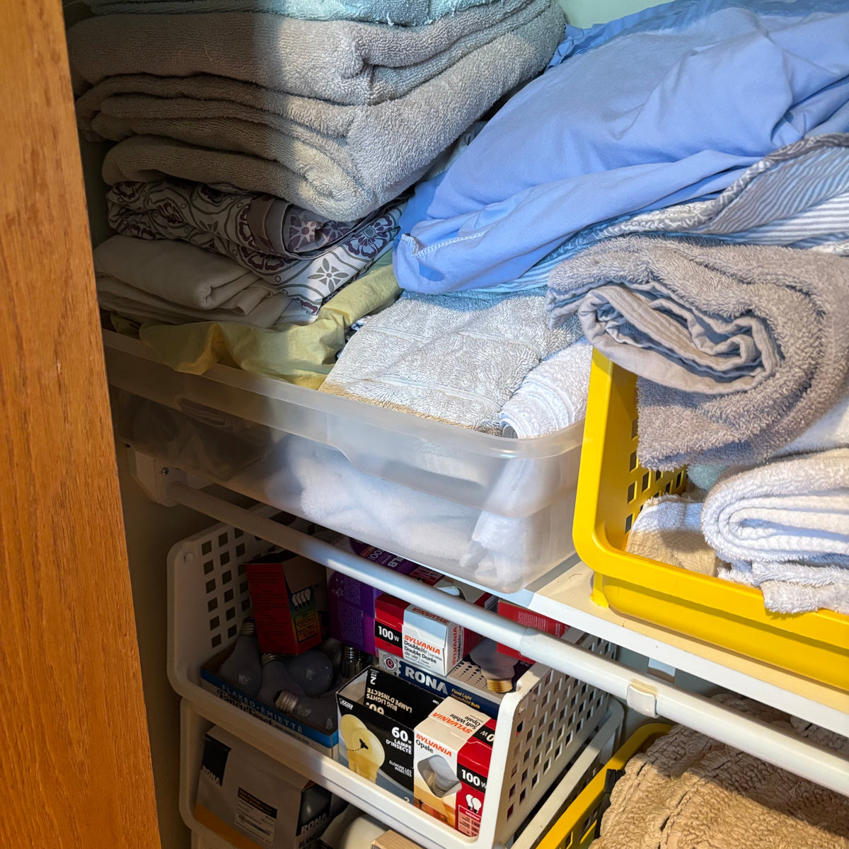 R175 Closet Contents Grouping (stacking bins, linens and sooooo much more)