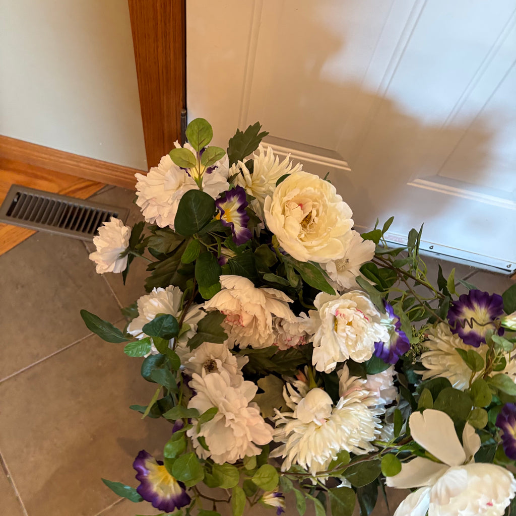 R178 Artificial Flowers Grouping  (peonies and roses)