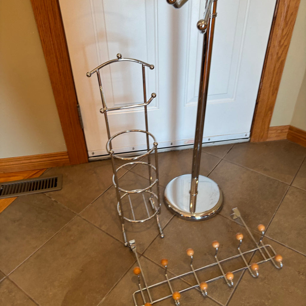 R179 Chrome Home Grouping (coat rack and more)
