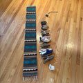 R185 Home Decor Grouping (woven hanging runner and decorative hanging fish)