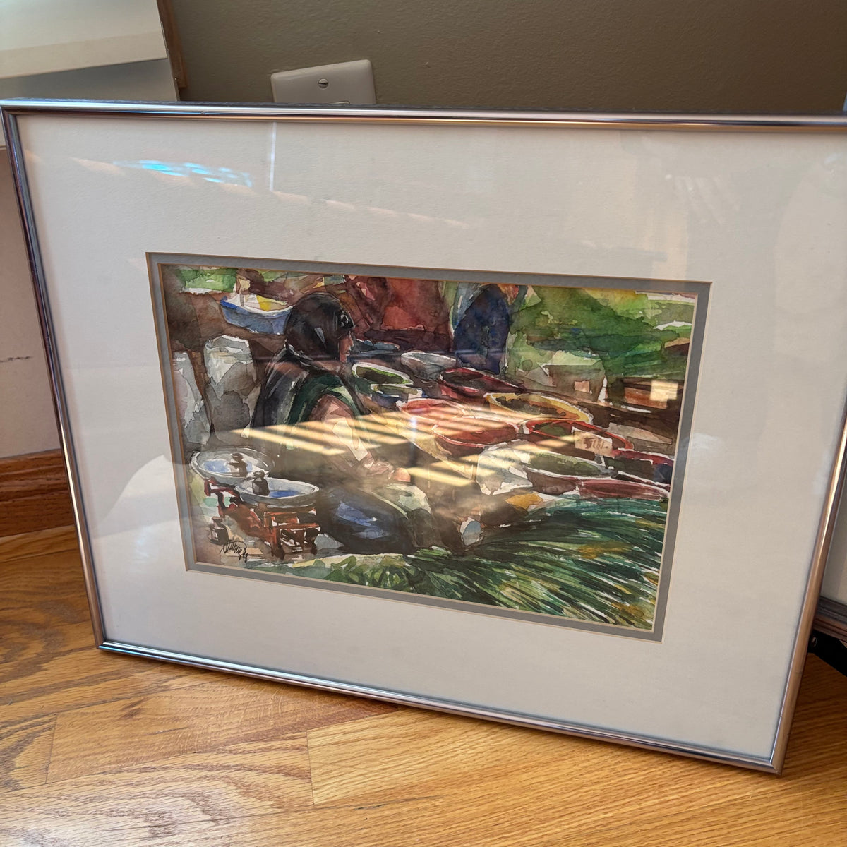 R187 Set of 2 framed nature watercolour prints