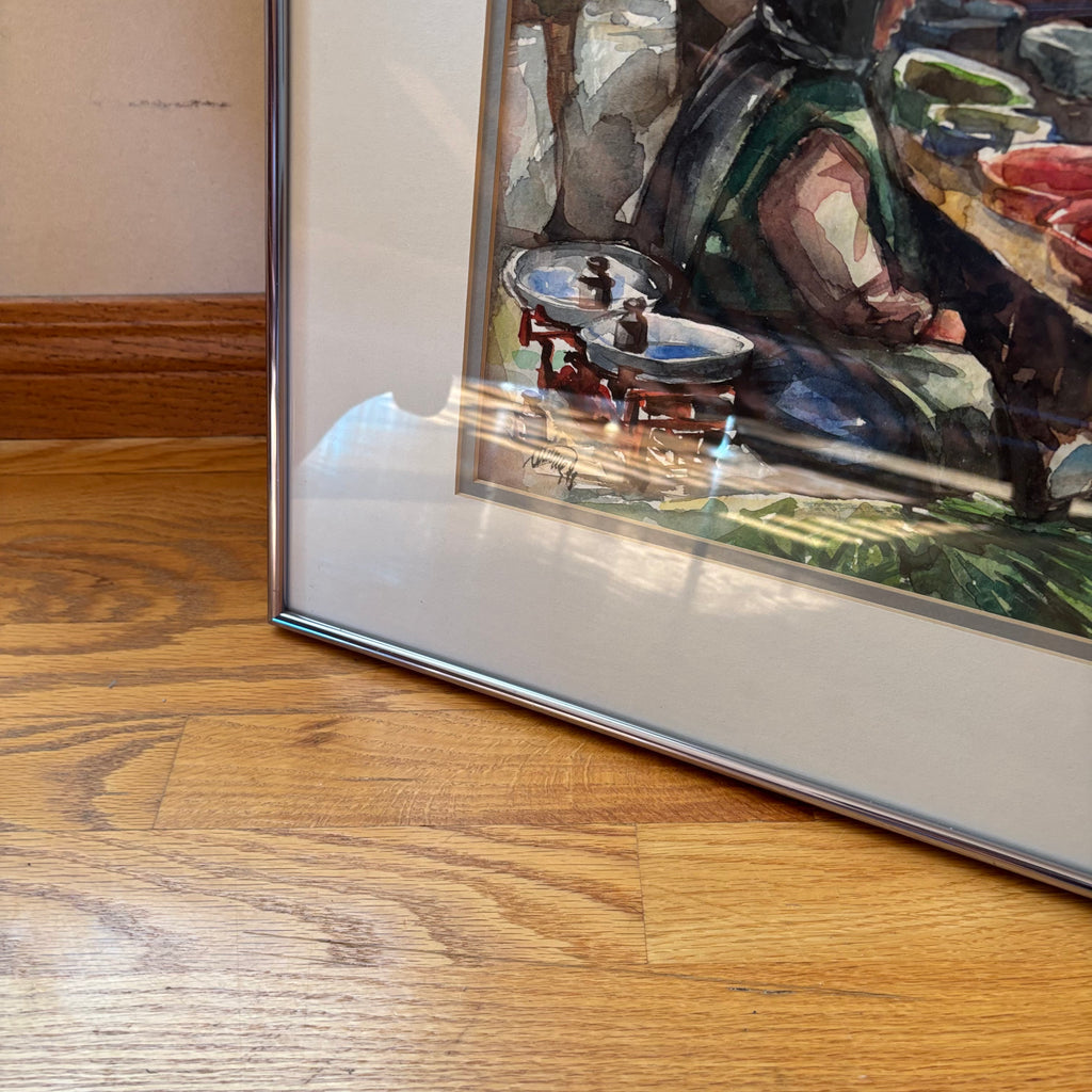 R187 Set of 2 framed nature watercolour prints