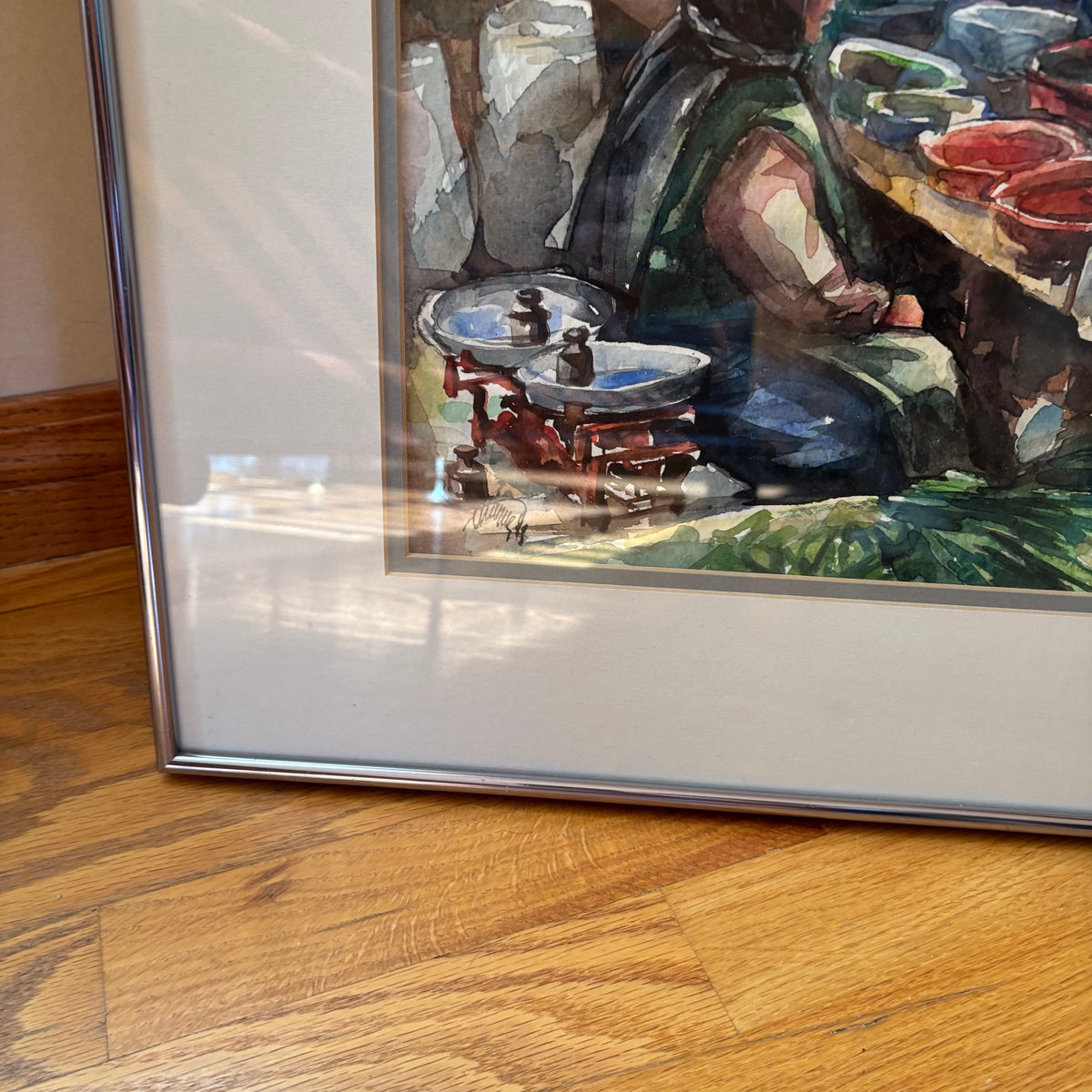 R187 Set of 2 framed nature watercolour prints