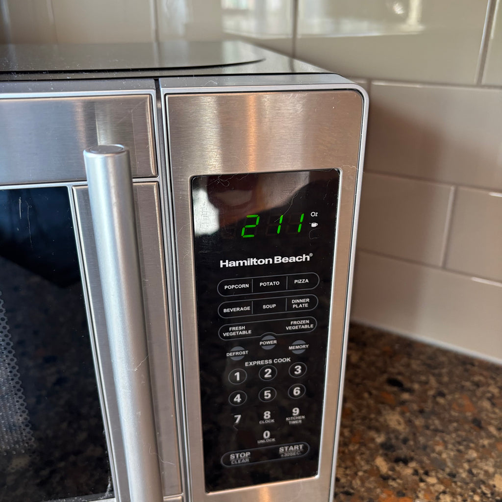 R191 Hamilton Beech stainless steel microwave