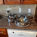 R192 Stainless steel cookware grouping