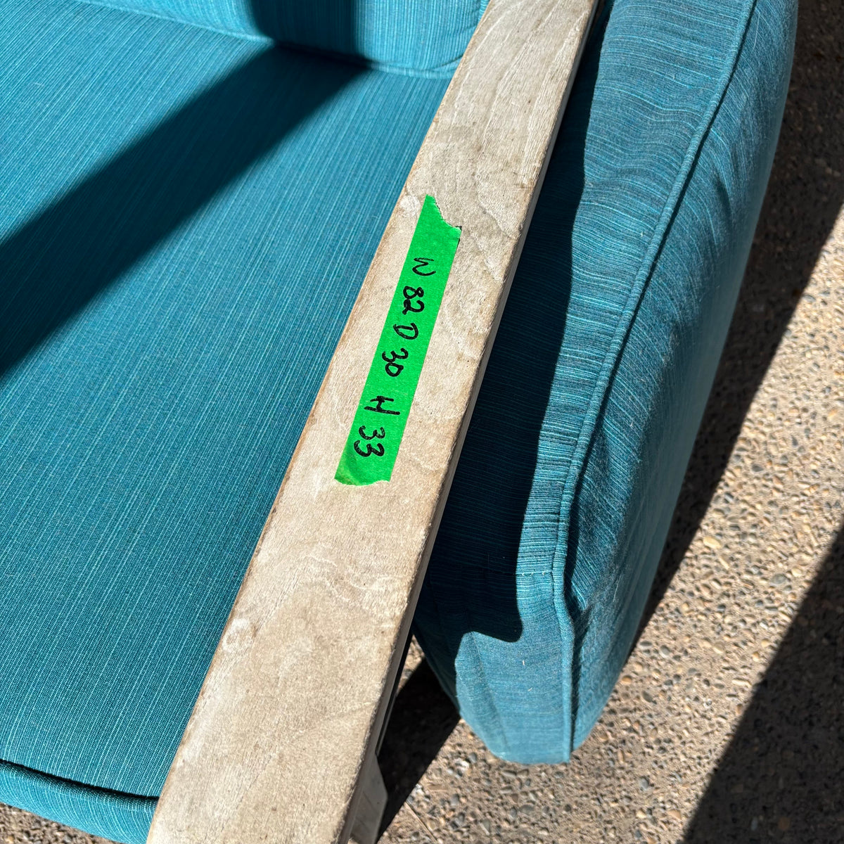 R199 Three seat outdoor teak framed sofa