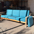 R199 Three seat outdoor teak framed sofa