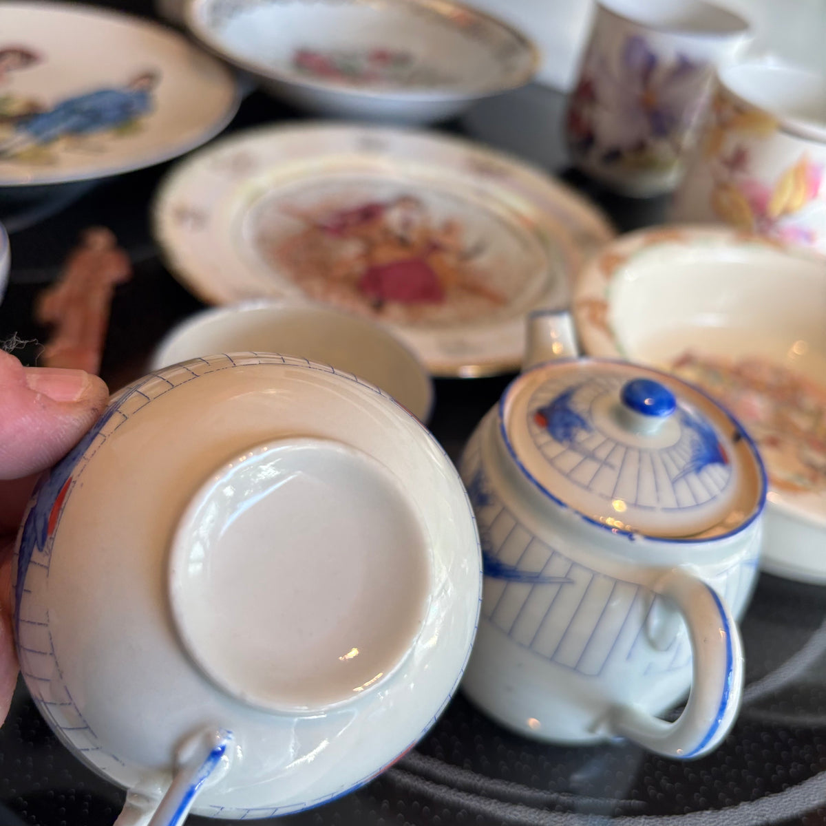 R307 Vintage China Grouping (assorted plates and more)