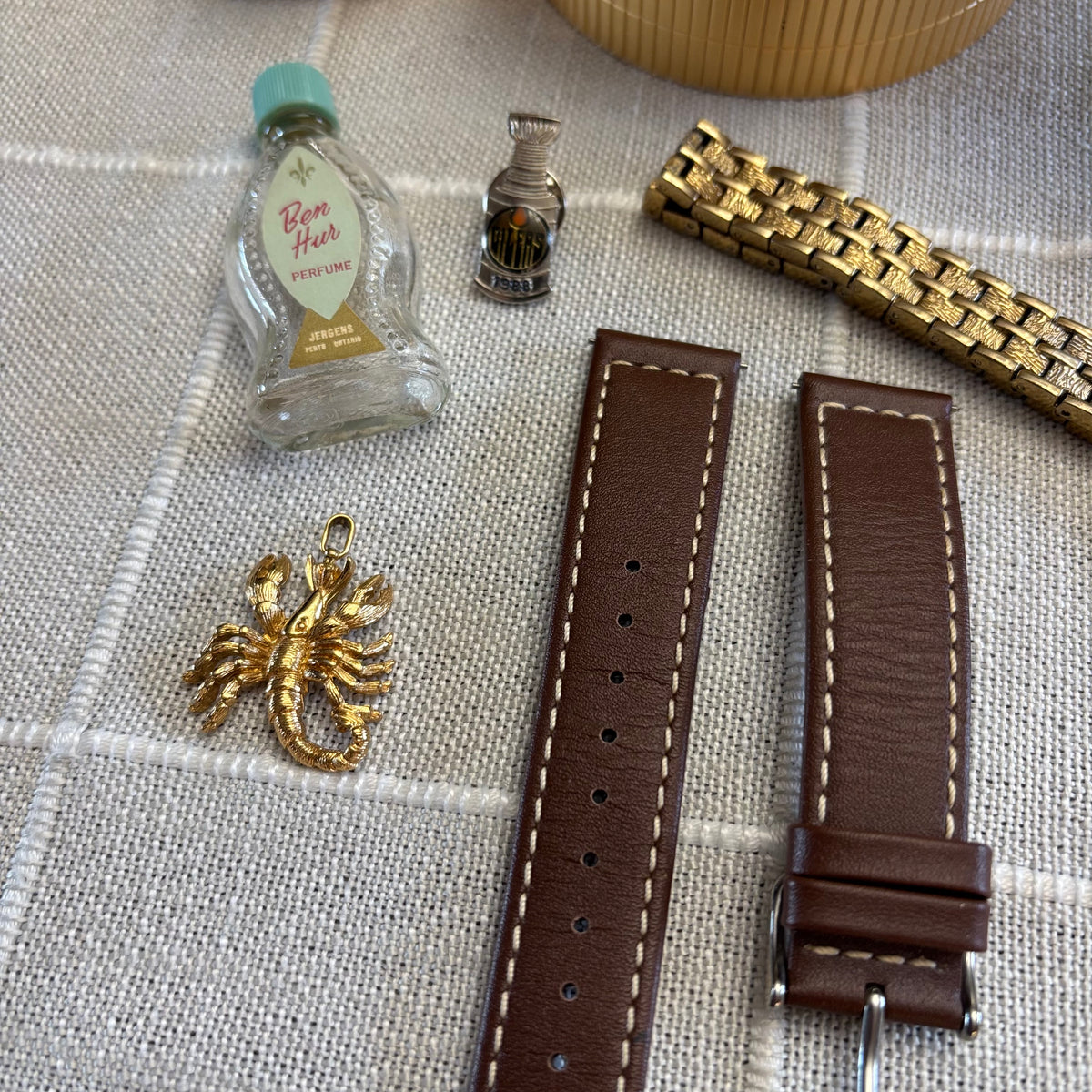 R313 Gold Toned Vintage Watch  and more Grouping