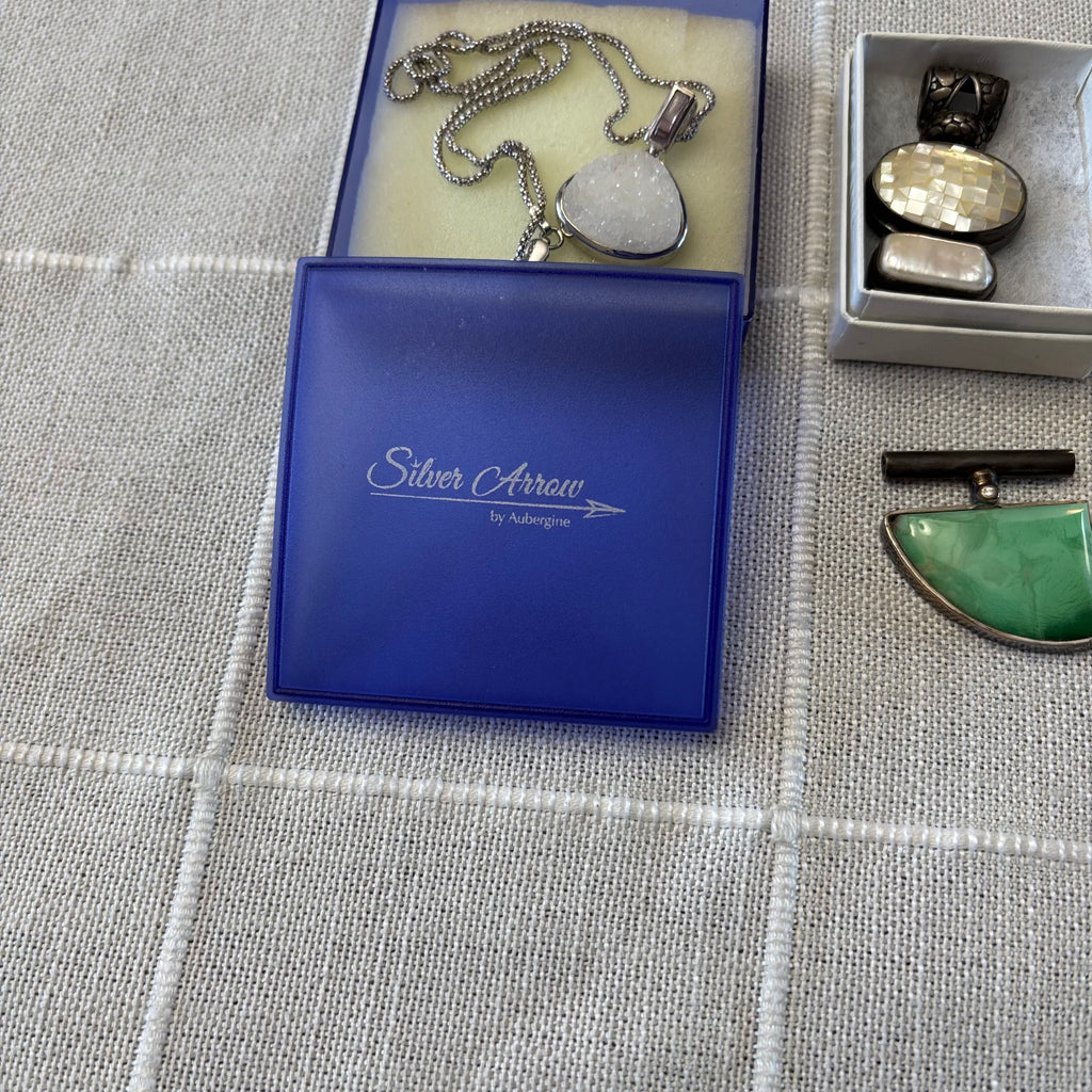 R315 Silver Jewelry Grouping (necklaces with pendants)